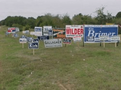 signs on private property